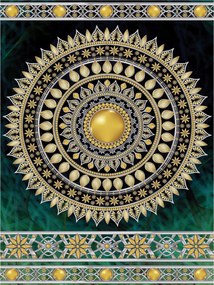 Fotótapéta Arany mandala luxus vinil elegancia dísz 184x254 +ragasztó