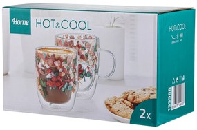 4Home Bloom  Hot&Cool hőálló pohár 400 ml, 2 db