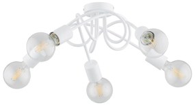 Felületre szerelhető csillár INTER 5xE27/15W/230V fehér