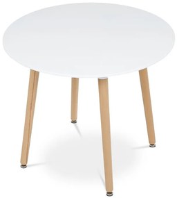 Étkezőasztal 90×90 cm, MDF, Fehér. DT-306 WT