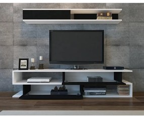 TV szekrény Sims - Black, White