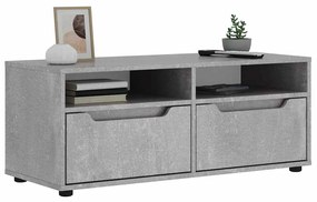 VISNES betonszürke szerelt fa TV-szekrény 100x40x38 cm
