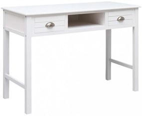 fehér tömör császárfa íróasztal 108 x 45 x 76 cm