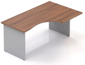 Visio LUX ergonomikus asztal 160 x 100 cm, jobb, dió