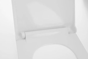 Sapho, AVVA Slim WC-ülőke lassú zárással, fehér / króm, 100787