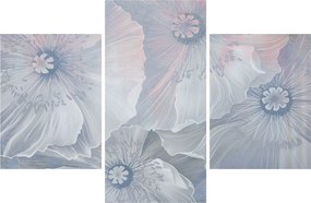 Kép - Kék virágok a falon (90x60 cm)
