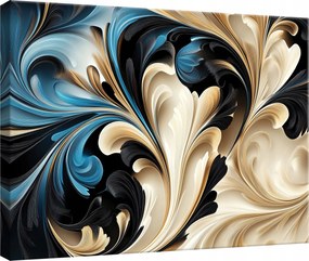 Hálószoba Konyha Nappali Absztrakt Bézs Vászon Falikép 40x30