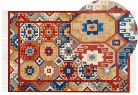 Színes kilim gyapjúszőnyeg 200 x 300 cm LUSARAT Beliani