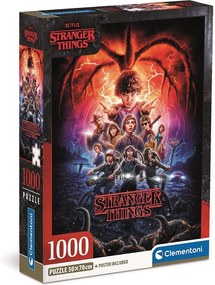 Stranger Things Shadows 1000 db-os Compact puzzle Clementoni
