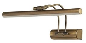 Flüt 50 cm Ledli Eskitme Aplik fali lámpa, arany