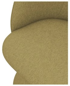 Mustársárga kárpitozott étkezőfotel Maia – Makamii