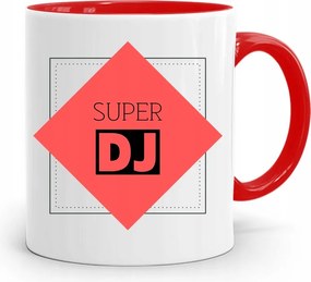Dja Zene Bögre Piros Szuper Dj Ajándék fényképes nyomtatással