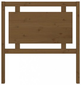 mézbarna tömör fenyőfa ágyfejtámla 95,5 x 4 x 100 cm