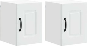 vidaXL Konyhaszekrény Kalmar 2 pcs Fehér 30 x 31 x 40 cm Faanyag