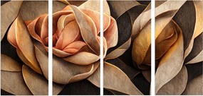 Hálószoba vászonképek Bézs Virágok Modern nappali 60x120