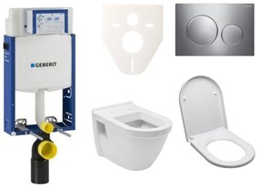 Kedvező árú Geberit falra szerelhető WC készlet + VitrA Integra WC inkl. ülések SIKOGE2V41