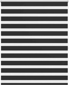 vidaXL fekete zebra roló 120,9 x 175 cm szövetszélesség 116,7 cm