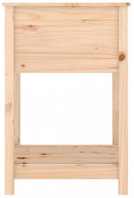 tömör fenyőfa növénytartó polccal 54x54x81 cm