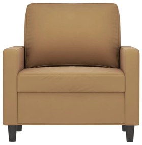 barna bársony kanapéfotel 60 cm