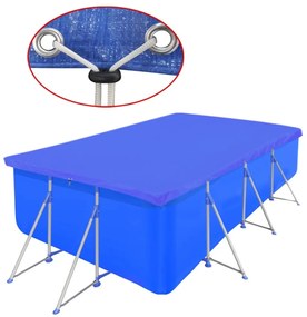 Négyszögletes PE medencetakaró 90 g/m² 540 x 207 cm