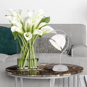 Asztali lámpa RETRO II 1xE27/60W/230V ezüst