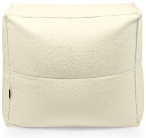 Krémszínű buklé babzsákfotel Mass Open Modul 90 – SLOWDOWN