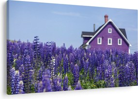 Levandula mező képe (90x60 cm)