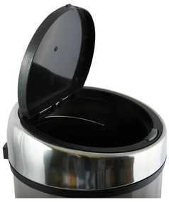 Szürkésbarna acél érintésre nyíló szemetes 30 l – MSV