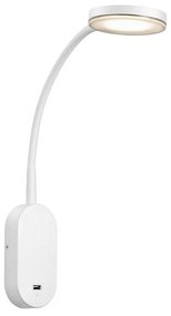 NORDLUX Mason fali lámpa, fehér, 3000K melegfehér, beépített LED, 5W, 360 lm, 10cm átmérő, 47131001