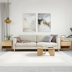 2 db sonoma tölgy szerelt fa dohányzóasztal 50x46x50 cm