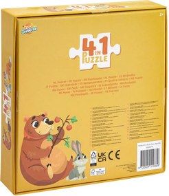 Állatos Forest 4 az 1-ben puzzle