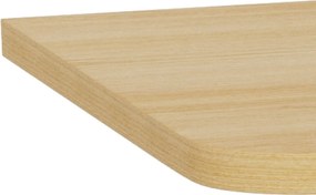 Natúr színű konzolasztal tölgyfa dekorral 40x140 cm Darlington – Actona