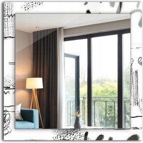 Falra akasztható dekoratív tükör Absztrakt Modern csíkos 60x60