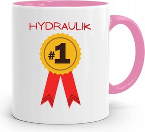 Rózsaszín Bögre Ajándék Vízvezeték Szerelőnek #1 fényképes nyomattal