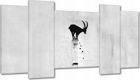 Képek 120x65 Kozica Banksy Hegyi gazella Nincs magánélet Falfestmény