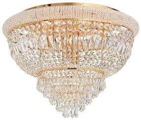 Ideal Lux - Kristály mennyezeti lámpa DUBAI 24xE14/28W/230V átm. 78 cm arany