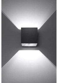 Geo fekete falilámpa - Sollux