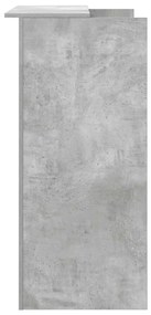 recepciós pult betonszürke 100x50x103,5 cm szerelt fa