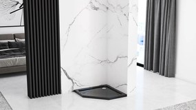 Zuhanytálca Diamond black 90x90