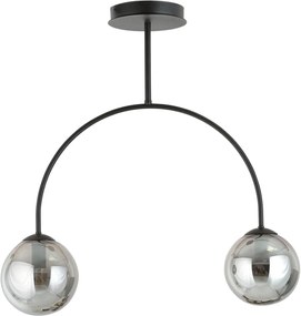 Emibig Archi mennyezeti lámpa 2x10 W fekete-füst színű 1287/2