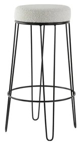 Fehér kárpitozott bárszék (ülésmagasság 73 cm) Alice – Light &amp; Living