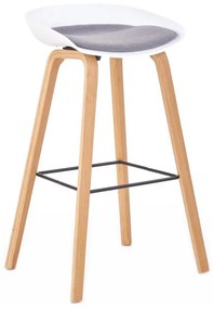 Bárszék 81x51 cm bézs/fehér