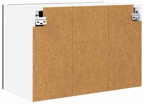 Függő szekrény Riga 2 pcs Fekete tölgy és fehér 60 x 31 x 40 cm