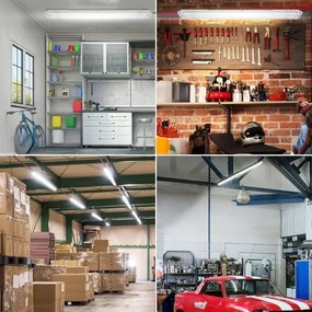 LED műszaki fénycsöves lámpatest T8 2xG13/20W/230V 6500K 120 cm IP65 fehér