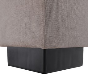 Boxspring ágy, 200x200, szürkésbarna Taupe, APRIL