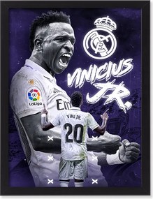 Vinicius Jr Real Madrid keretes falikép 40x30 cm