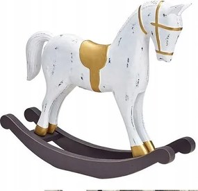 Colmore By Diga hintaló fehér, arany nyereggel 37 cm