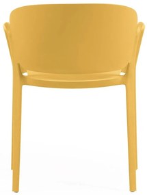Sárga műanyag kerti szék Ania – Kave Home