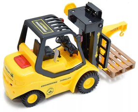 LendkerekesTargonca Hanggal és Fénnyel Tekerős Emelő Mechanizmussal 24cm-es