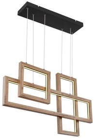 Globo 67287H1 - MANDERA LED kábeles csillár LED/40W/230V barna